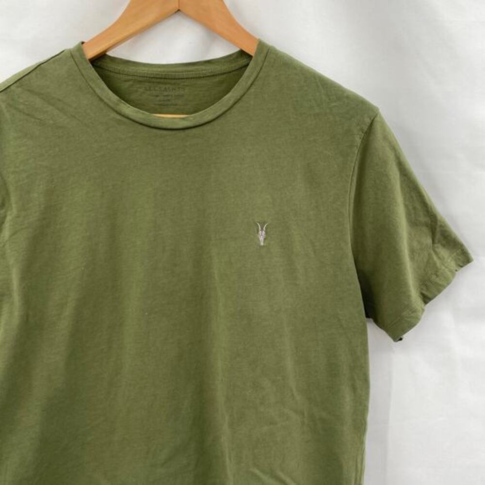 AllSaints green brace short sleeve crew tee slim fit